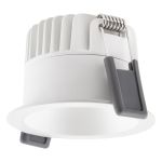 Ledvance Spot LED Foncélight Aluminium Blanc 8W 720lm 36D - 940 Blanc Froid | Diamètre 68mm - IP44 - Meilleur rendu des couleurs - Dimmable