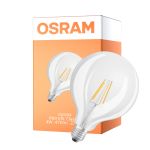 Osram Classic LED E27 Globe Filament Claire 4W 470lm - 827 Blanc Très Chaud | Équivalent 40W - UKCA Version