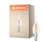 Ledvance Classic LED E14 Bougie Filament Claire 3.4W 470lm - 827 Blanc Très Chaud | Équivalent 40W