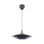Nordlux Bretagne 38 Suspension Luminaire Métal Gris | Convient pour 1x G9