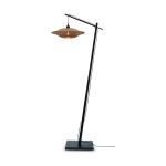 Good&Mojo Lampadaires Salon Bali Bambou Noir | Convient pour 1x E27 