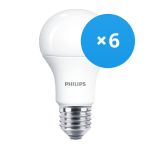 Lot 6x Philips MASTER Value LED Ampoule E27 Poire Dépolie 7.8W 1055lm - 927 Blanc Très Chaud | Meilleur rendu des couleurs - Dimmable - Équivalent 75W