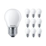 Lot 10x Philips Corepro LED Lustre E27 Boule Dépolie 2.2W 250lm - 827 Blanc Très Chaud | Équivalent 25W