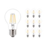 Lot 10x Philips Corepro LED Ampoule E27 Poire Claire 4.3W 470lm - 827 Blanc Très Chaud | Équivalent 40W