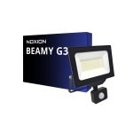 Noxion Projecteur LED Beamy G3 50W 5500lm 110D - 830 Blanc Chaud | IP44 - Détecteur de Mouvement et de Lumière - Symétrique