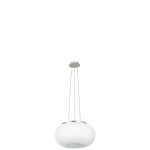 Eglo Suspension Luminaire Optica Acier Nickel Satiné | Convient pour 2x E27