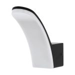Eglo Applique Murale Fiumicino Extérieur Aluminium Noir 11.5W 1200lm - 830 Blanc Chaud