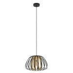 Eglo Suspension Luminaire Encinitos Noir, Dorée | Convient pour E27
