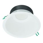 Philips Downlight LED Coreline DN142B Aluminium Blanc 11W 1200lm 60D - 830 Blanc Chaud | Diamètre 155mm - IP20 - Dimmable - Blanc Réflecteur