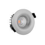 Noxion Spot LED Gimax Aluminium 6W 400lm 36D - 927 Blanc Très Chaud | Diamètre 74mm - IP44 - Meilleur rendu des couleurs - Dimmable
