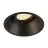 SLV Horn-T Spot Aluminium Noir Rond | Diamètre 97mm - Convient pour 1x GU10 