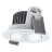 Ledvance Spot LED Adjust Aluminium Argent 8W 680lm 36D - 930 Blanc Chaud | Diamètre 68mm - IP20 - Meilleur rendu des couleurs - Dimmable