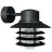 Nordlux Vejers Applique Murale Métal et Verre Noir | IP54 - Convient pour E27