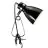 Nordlux Lampe De Chevet Cyclone Clamp Métal Noir | Convient pour 1x E14