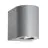 Nordlux Canto 2 Applique Murale Aluminium Gris Up & Down - 10.6W 500lm - 830 Blanc Chaud | IP44
