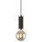 Nordlux Galloway Pendulum Métal Noir Laiton | Convient pour 1x E27