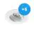 Lot 6x Noxion Encastré Spot Logic MR16 inclinable Blanc | Diamètre 80mm - GU10 Culot