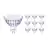 Lot 10x Philips Master Value LED Spot GU5.3 MR16 5.8W 450lm 60D - 927 Blanc Très Chaud | Meilleur rendu des couleurs - Dimmable - Équivalent 35W