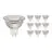 Lot 10x Noxion Spot LED GU5.3 MR16 4.4W 345lm 36D - 840 Blanc Froid | Dimmable - Équivalent 35W