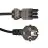 Noxion GST - Compatible Câble d’alimentation Noir - Femelle + Schuko Europlug - 3m - 3 pole 0.75mm2