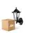 Lot 4x D'Lite Applique Murale Helora Noir | IP44 - Convient pour 1x E27 - Détecteur De Mouvement