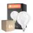 Lot 6x Ledvance Classic LED E27 Globe Filament Dépolie 7.5W 1055lm - 827 Blanc Très Chaud | Dimmable - Équivalent 75W