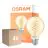 Lot 4x Osram Vintage 1906 LED E27 Globe Filament Twist Dorée 8W 806lm - 922 Blanc Très Chaud | Meilleur Rendu Des Couleurs - Dimmable - Équivalent 60W