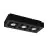 Eglo Plafond Spot Mendoza Acier Noir 14.1W 1035lm - 830 Blanc Chaud | Dimmable - Convient pour GU10