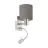 Eglo Applique Murale Pasteri Acier Nickel Satiné 40 | IP20 - Incl. Spot et Excl. 1x E27