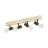Eglo Plafonnier Townshend 3 Bois Acier Noir | IP20 - Convient pour 4x E27 