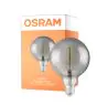 Osram Vintage 1906 LED E27 Globe Filament Smoke 125mm 5W 140lm - 818 Blanc Très Chaud | Équivalent 15W