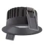 Ledvance Spot LED Fix Aluminium Noir 8W 680lm 36D - 930 Blanc Chaud | Diamètre 68mm - IP44 - Meilleur rendu des couleurs - Dimmable