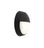 Ansell LED Bulkhead Helder Circular Eyelid Black 12W 1058lm - 830-840-865 CCT | 215mm - IP54 