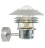 Nordlux Vejers Applique Murale Acier Galvanisé et Verre Gris | IP54 - Convient pour E27 - Détecteur de Mouvement et de Lumière 