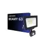 Noxion Projecteur LED Beamy G3.1 Noir 30W 3300lm 110D - 830 Blanc Chaud | IP44 - Détecteur de Mouvement et de Lumière - Symétrique 