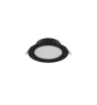Noxion Downlight LED Hera Plat Encastré Noir 9W 900lm 80D - 827-830-840 CCT | 132mm - Diamètre 120mm