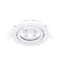 Noxion LED Inclinable Slim Spot Blanc Rond 6W 350lm 60D - 920-930 Dim To Warm | 85mm - IP54 - Dimmable - Meilleur Rendu Des Couleurs