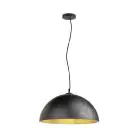 SLV Forchini 50 Suspension Luminaire Plastique Noir | Convient pour 1x E27 