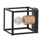 Ledvance Decor Nairobi Acier Mur Noir | Convient pour E27