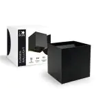 D'Lite Applique Murale Elingen Aluminium Noir Up & Down 2.9W 170lm - 830 Blanc Chaud | IP65 - À Piles - Détecteur De Lumière