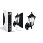 D'Lite Applique Murale Helora Noir | IP44 - Convient pour 1x E27 - Détecteur De Mouvement
