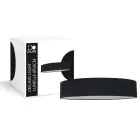 D'Lite Plafonnier Lunelle 50cm Textile Noir | Convient pour 3x E27 