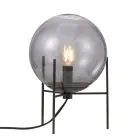 Nordlux Lampe De Chevet Alton 20 Verre et Métal Noir | Convient pour 1x E14