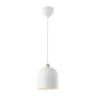 Nordlux Gaston Suspension Luminaire Métal et Bois Blanc | Convient pour E27