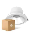 Lot 6x Noxion Downlight LED Apollo V2.0 15-25W 1800-3060lm 60D - 830/840 CCT | 220mm - Diamètre 200mm
