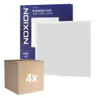 Lot 4x Noxion Panneau LED Ecowhite V4.0 28W 3200lm - 830 Blanc Chaud | 60x60cm - Philips driver