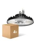 Lot 4x Noxion Highbay LED Ecowhite V2.0 200W 32000lm 120D - 840 Blanc Froid | IP65 - 1-10V Dimmable