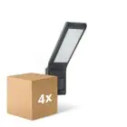 Lot 4x Steinel Projecteur LED XLED Home Anthracite 10.5W 550lm - 830 Blanc Chaud | IP44 - Détecteur De Mouvement - Symétrique