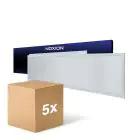 Lot 5x Noxion Panneau LED Ecowhite V4.0 28W 3400lm - 840 Blanc Froid | 120x30cm - UGR 