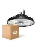 Lot 4x Noxion Highbay LED Ecowhite V2.0 200W 32000lm 90D - 840 Blanc Froid | IP65 - 1-10V Dimmable
